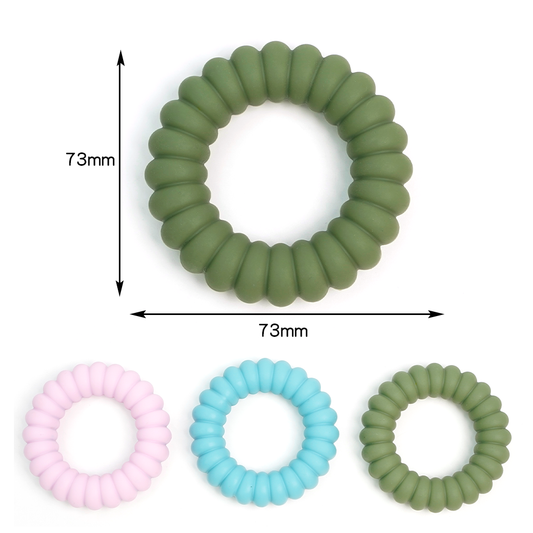 Silicone Flat Bead Ring for Rattle