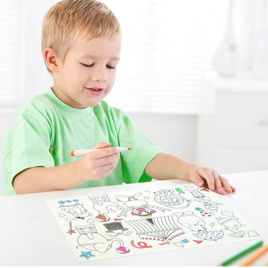 Reuseable Silicone Graffiti Coloring Mat