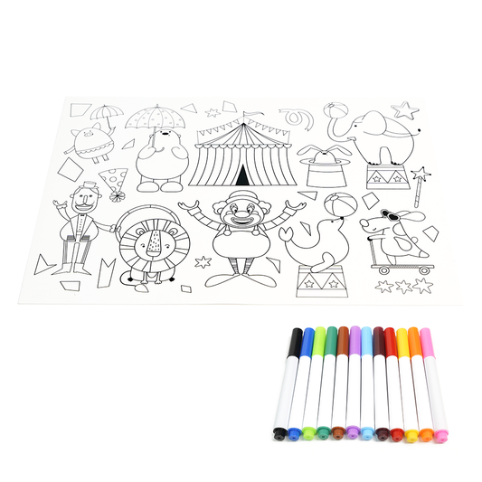 Reuseable Silicone Graffiti Coloring Mat