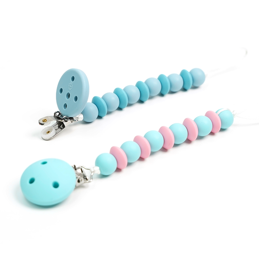 Silicone Beaded Pacifier Clip (Style A)