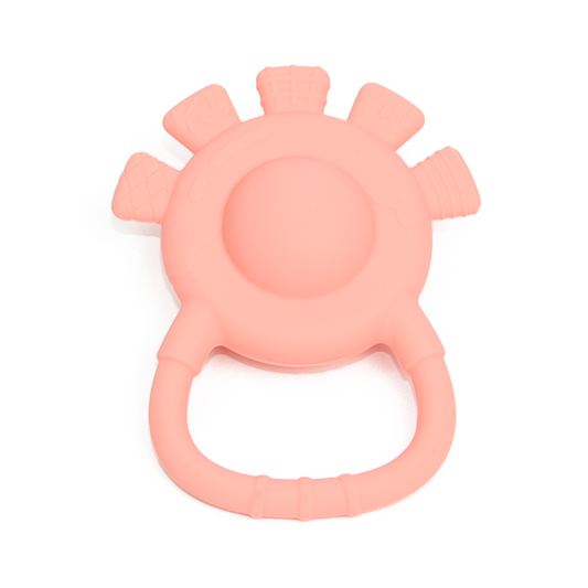 5 Petal Silicone Flower Rattle Toy