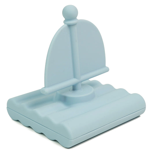 Silicone Bath Toy Bamboo Raft Design