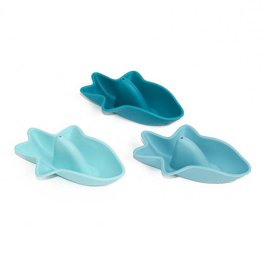 Silicone Bath Toy Shark Design (3 pack)
