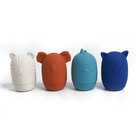Silicone Animal Bath Toys Set (Style B)