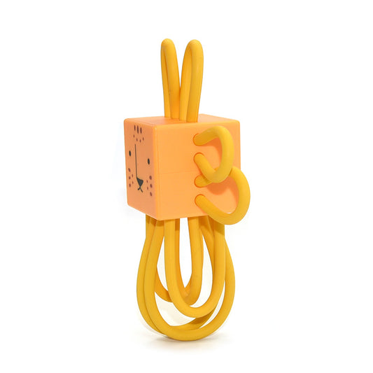 Silicone Square Dog Rattle Toy