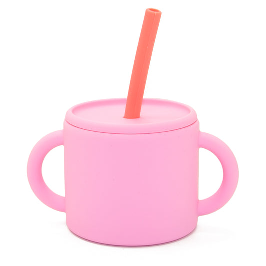 Silicone Training Cup + Straw (160mL)