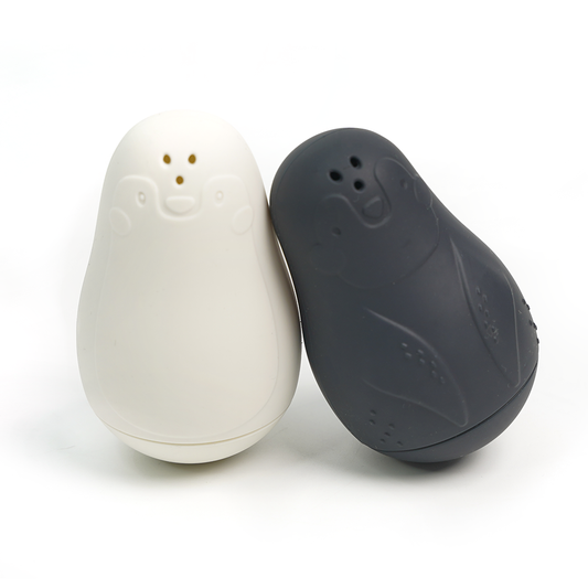 Silicone Animal Tumbler Bath Toy Penguin Design (2 pack)