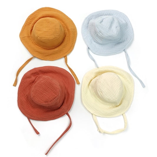 Double-layer Cotton Gauze Composite Needle-Punched Cotton Children's Hat