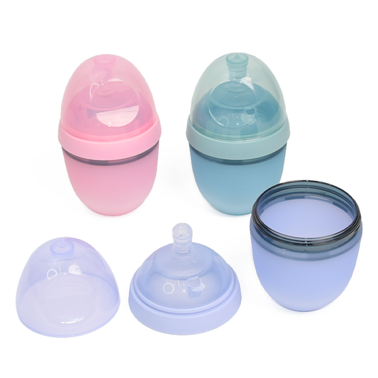 Liquid Silicone Rubber Imitated Breast Baby Milk Bottle (150 mL)