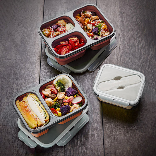 Folding Lunchbox with Fork