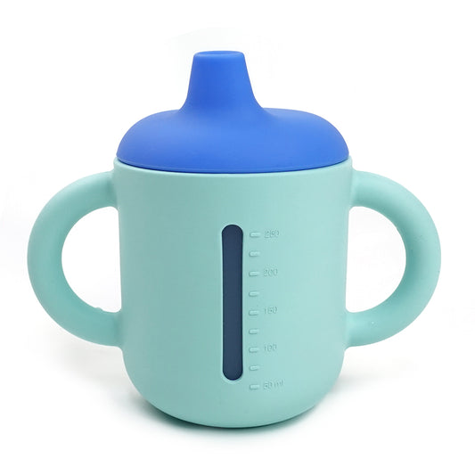 Leak-Proof Silicone Baby Sippy Cup (250mL)
