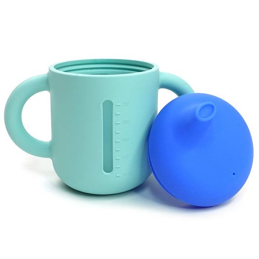 Leak-Proof Silicone Baby Sippy Cup (250mL)