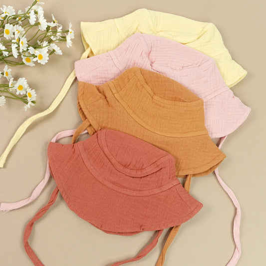 Double-layer Cotton Gauze Composite Needle-Punched Cotton Children's Hat