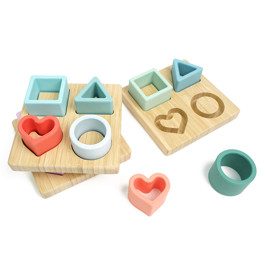 Shape Matching Learning Puzzle for Preschool (Bamboo Sheet)