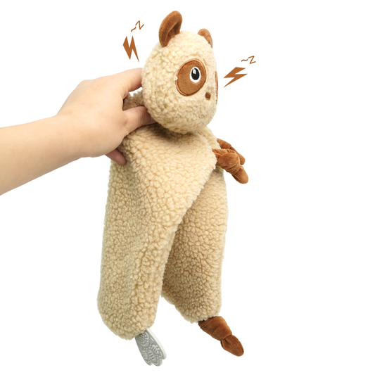Animal Rattle Soothing Blanket