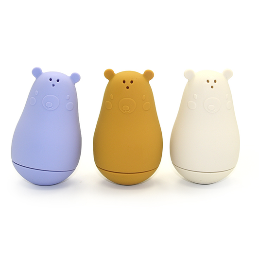 Silicone Animal Tumbler Bath Toy Bear Design