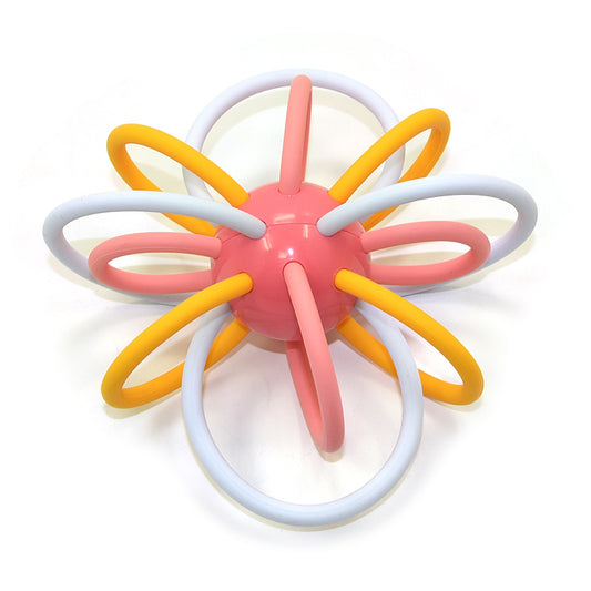 Silicone Baby Hand-Catch Rattle Ball