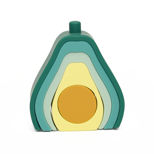 Silicone Avocado Stacking Toy