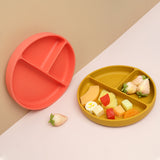 Silicone Round Divided Suction Plate