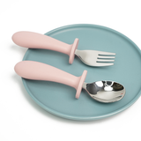 New Design Silicone Handle Baby Spoons & Forks