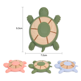 Ringed turtle Silicone Wood Teether