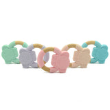 Elephant Silicone Wood Teether