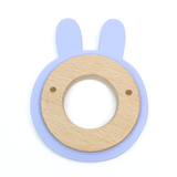 Bunny Wood Silicone Teether