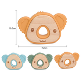 Ringed Koala Silicone Wood Teether