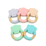 Elephant Silicone Wood Teether