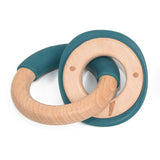 Wooden and Silicone Chewable Ring Teether