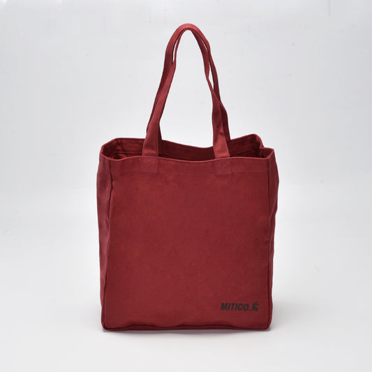 Mitico. Mulberry Rust Canvas Tote