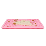 Leaf-Textured Slow Feeder Licking Mat for Pets