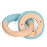 Wooden and Silicone Chewable Ring Teether