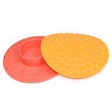 Flower Design Slow Feeder Mat with Bowl