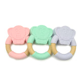 Elephant Silicone Wood Teether