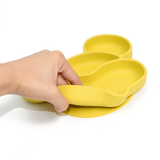 Jerry Design Silicone Divided Plate with Lid