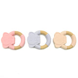 Elephant Silicone Wood Teether