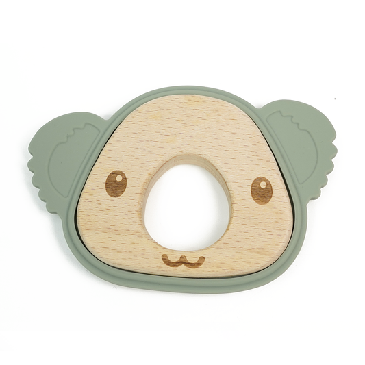 Koala Wood Silicone Teether