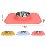 Pet Feeding Set with Removable Stainless Steel Bowl (700mL)