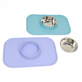 Pet Feeding Set with Removable Stainless Steel Bowl (400mL)