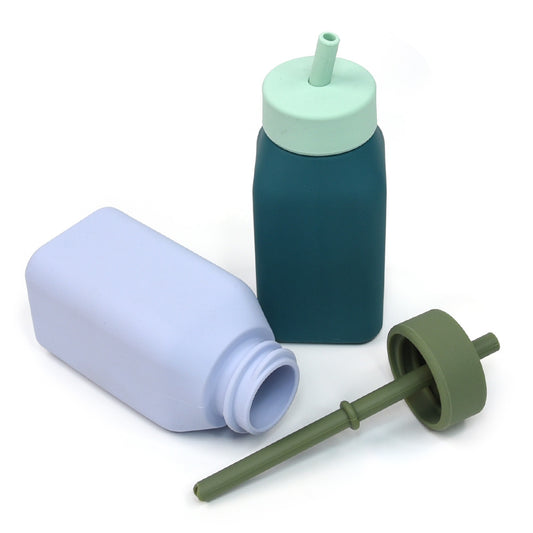 Children's Portable Silicone School Bottle