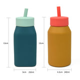 Children's Portable Silicone School Bottle