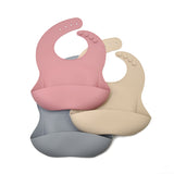 Silicone Baby Bib with Large Pocket