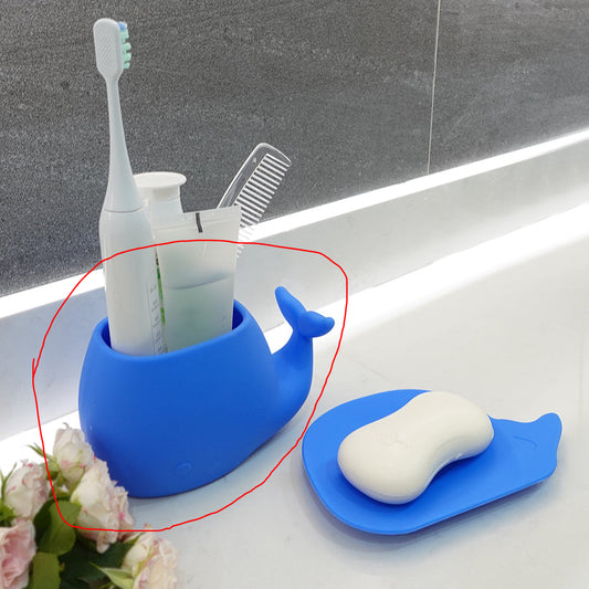 Whale-shaped Toothbrush Cup