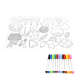 Silicone Graffiti Coloring Mat