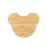 Big Ears Bear Bamboo Divided Plate with Suction Base