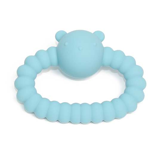 Silicone Bead Ring Rattle Toy