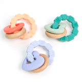 Heart-Wood Teether with Teething Ring