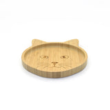 Tiger Design Bamboo Suction Plate for Kids