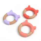 Bear-shaped Silicone Wood Teether
